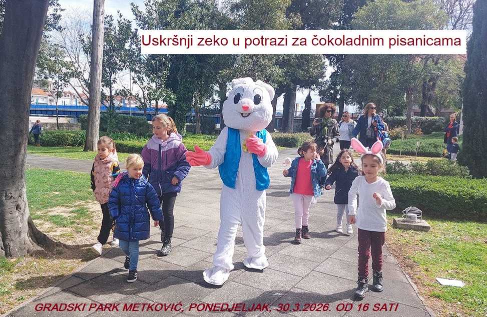 Uskršnji zeko u potrazi za čokoladnim pisanicama