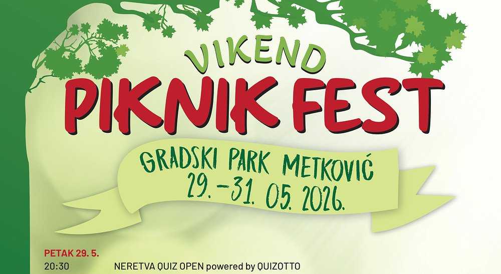 VIKEND PIKNIK FEST ponovno stiže u Gradski park u Metkoviću