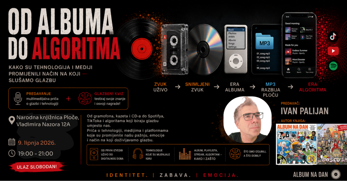 OD ALBUMA DO ALGORITMA, Predavanje + glazbeni kviz
