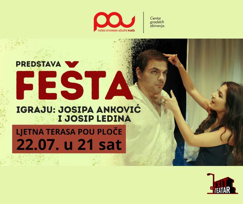 Teatar Exit stiže nam u goste s predstavom „Fešta” – ULAZ SLOBODAN!