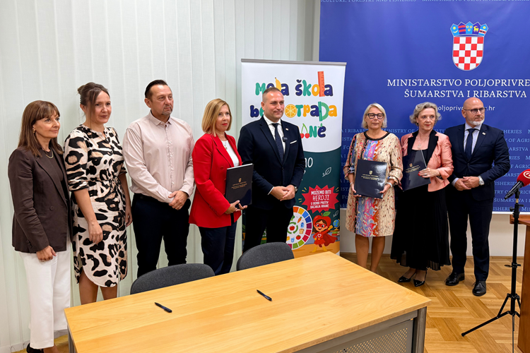 Potpisani ugovori za projekt „Moja škola bez otpada od hrane” i najavljena konferencija Food Waste